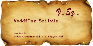Vadász Szilvia névjegykártya